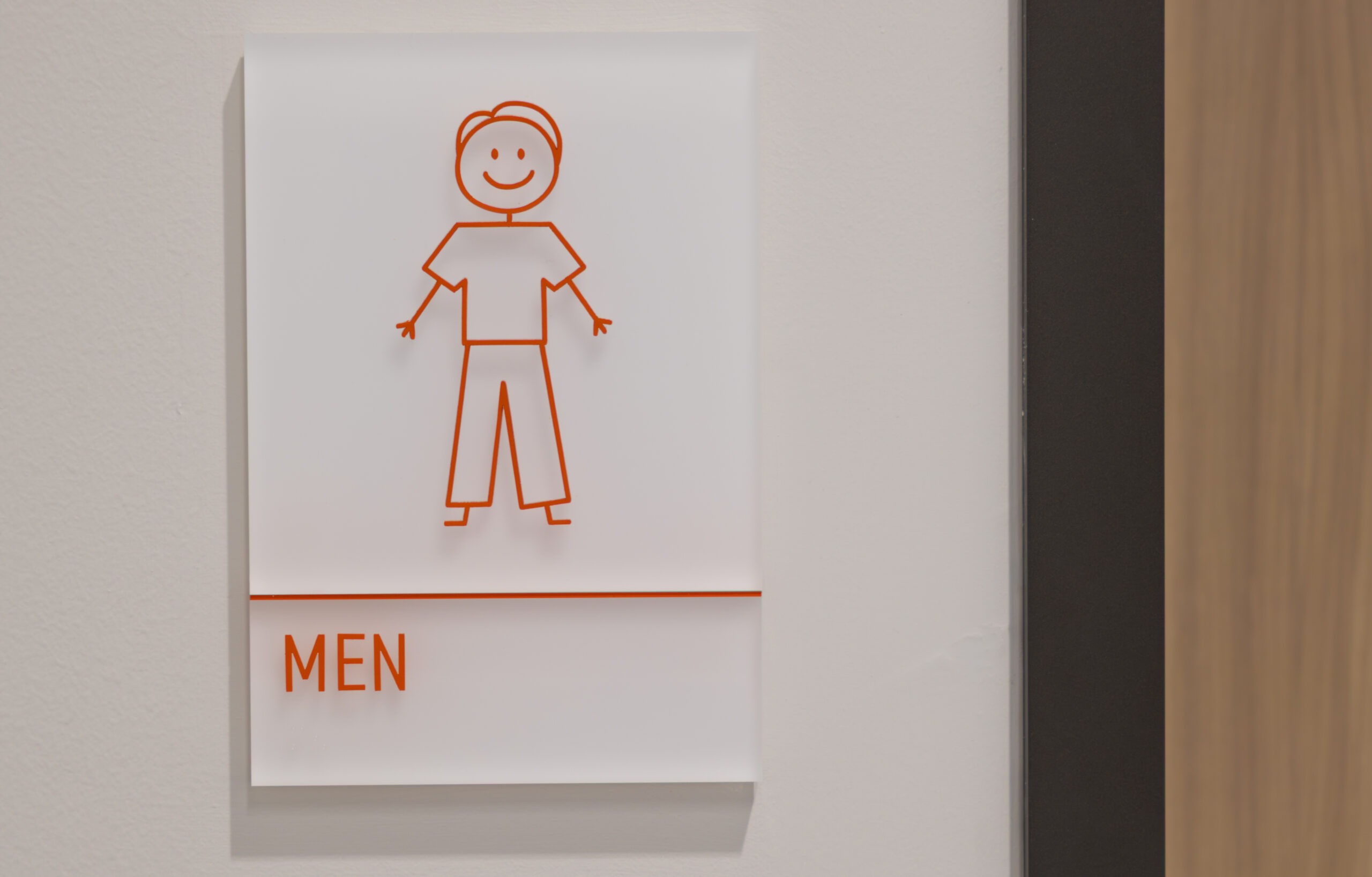 Kids' Meals branded architectural graphics inside the nonprofit facility