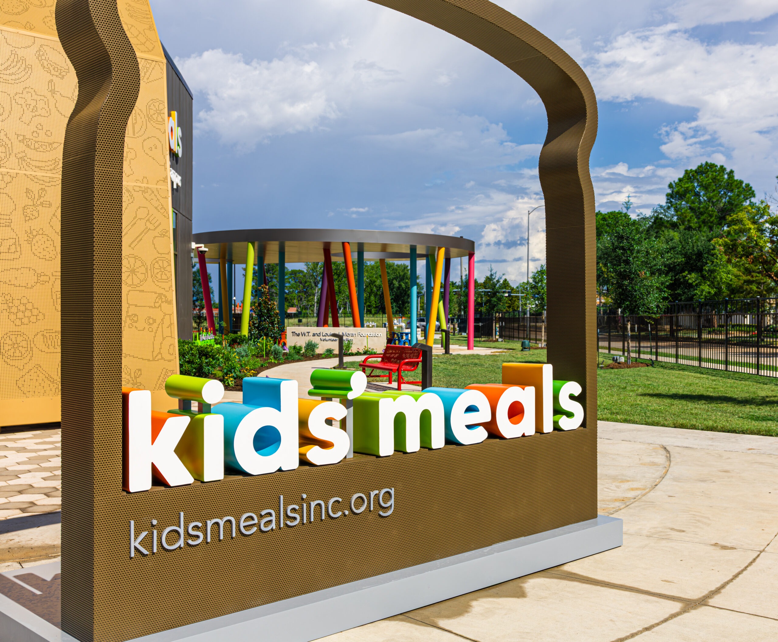 Kids' Meals branded nonprofit facility with environmental graphics, donor recognition, and custom signage